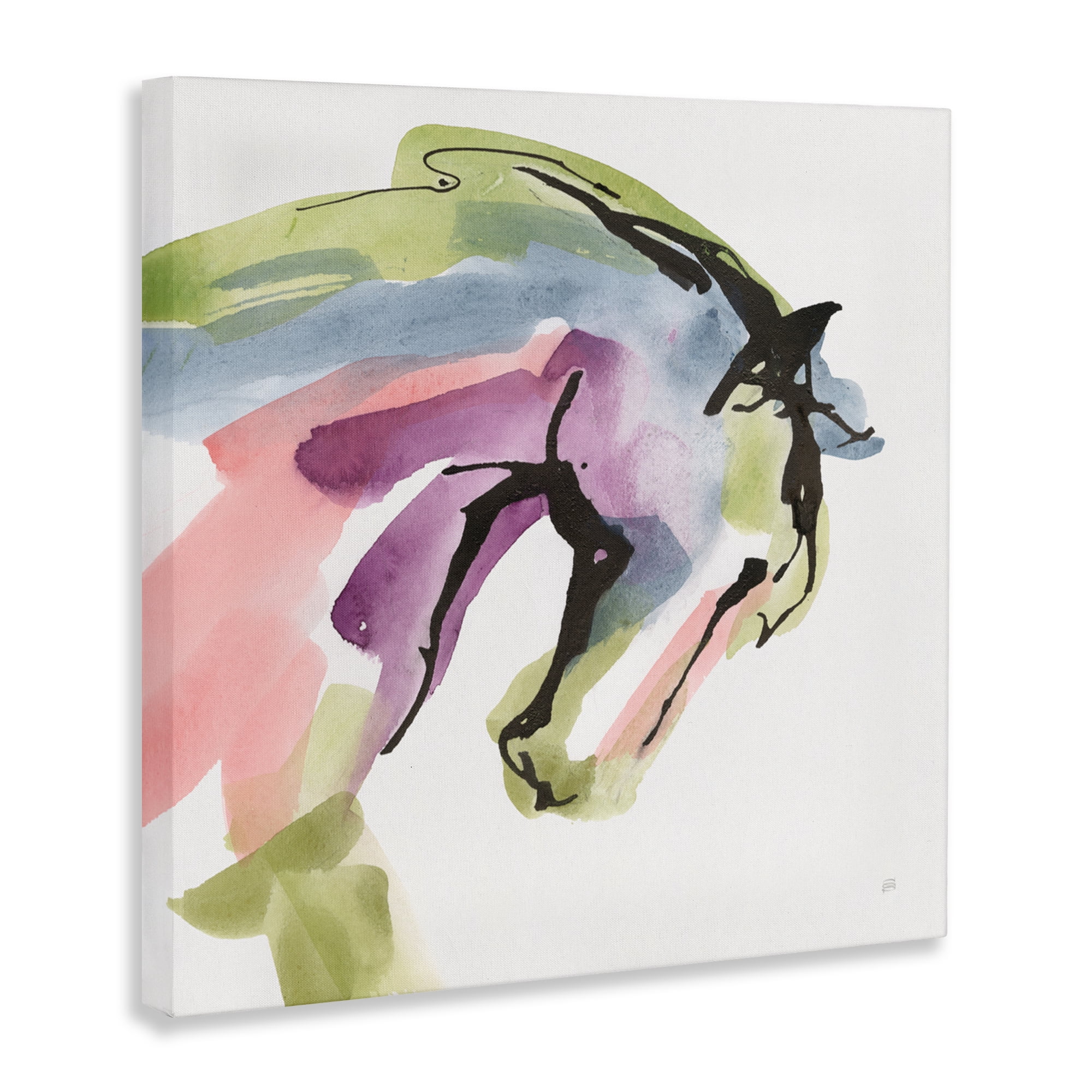 Stupell Industries Brushstroke Horse in Motion Canvas Wall Art, design by Chris Paschke
