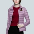 thumbnail image 4 of Women Lightweight Packable Puffer Jacket Stand CollorCasual Feather Down Coat Water Resistant Winter, 4 of 6