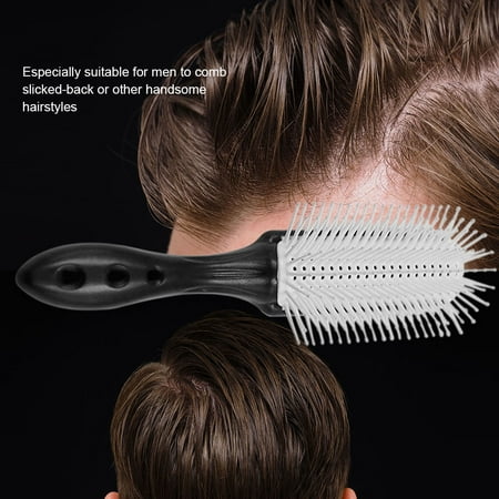 Anti Static 9 Rows Hair Brush Hairdressing Scalp Massager