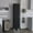 Black, variant on Storage Cabinet With Broom Hanger - Freestanding In Primary Living Space, Engineered Wood, Brown, Natural, Includes Shelves 1 Door Hangers For Brown Shelved, Wood Unit