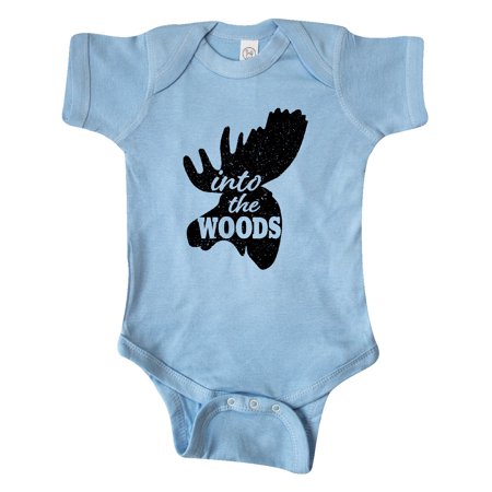 

Inktastic Moose Head Silhouette Into the Woods Gift Baby Boy or Baby Girl Bodysuit