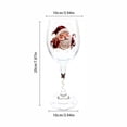 thumbnail image 3 of Santa Claus Christmas Wine Glass 12oz, Vivid 2D Print Holiday Stemware, Festive Xmas Party Table Decor & Hostess Gift for Wine Lovers & Family, 3 of 4