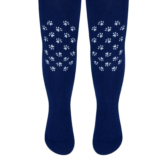 Baby Tights with Grips | Steven | Cotton Soft Anti-Slip Tights with Stars, Hearts, and Paw Patterns