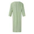 thumbnail image 7 of Baqcunre Mens Shirts Mens Muslim Arabia Casual Long Sleeve Pocket Loose Robe Shirt Muslim Robe Solid Shirts For Men Tops For Men Green L, 7 of 7