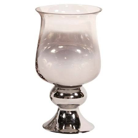 Elizabeth Austin Smokey Glass Hurricane Vase