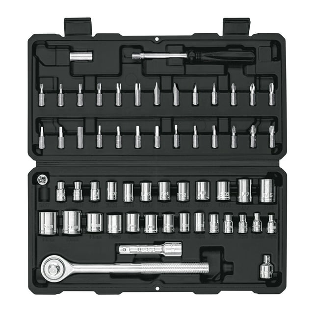 Juego de 60 herramientas 1/4' y 3/8' para mecánico, Pretul
