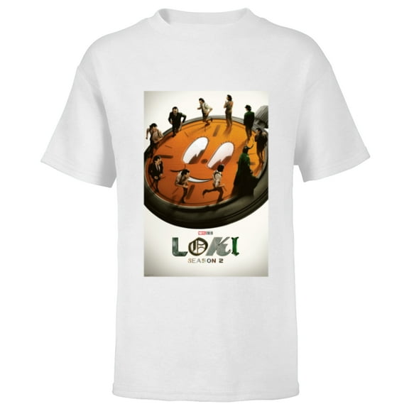 Marvel Studios Loki Season 2 TVA Miss Minutes Run Poster - Short Sleeve T-Shirt for Kids - Customized-White