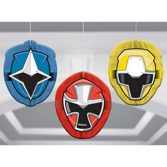 Power Rangers 'Ninja Steel' Honeycomb Decorations (3pc)