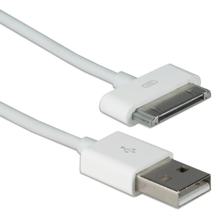 QVS 1-Meter USB Sync & 2.1Amp Charger Cable for iPod/iPhone & iPad/2/3