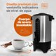 thumbnail image 4 of Urna de Café MasterChef by Hukën, capacidad 45 Tazas Acero Inoxidable con Ventanilla Indicadora de Nivel de Agua, 1000W de Potencia para Rápido Calentamiento, modelo MK-, 4 of 9
