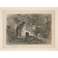 thumbnail image 2 of Felix O. C. Darley 24x19 Gold Ornate Framed and Double Matted Museum Art Print Titled - Untitled (Sitting Around the Campfire), 2 of 4
