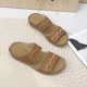 thumbnail image 5 of Bmisegm Ladies Summer Solid Colour Flowers Hollow Breathable Slope with Thick Bottom Large Size Sandals Slippers Summer Brown 6.5, 5 of 8
