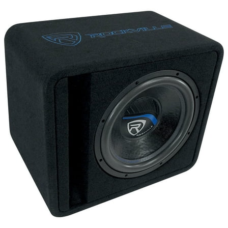Rockville VS12K52 12" K5 1400w Car Subwoofer in Vented Sub Enclosure Box - 2 Ohm