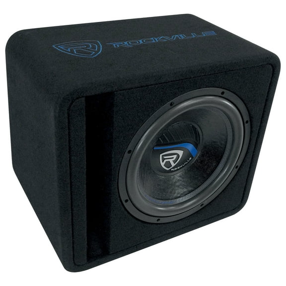 Rockville VS12K52 12" K5 1400w Car Subwoofer in Vented Sub Enclosure Box - 2 Ohm
