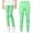 Green, variant on Akiihool Girls' Pant Girl's Cotton Stretchy Elastic Waistband with Drawstring Closure Stretch Pants (Grey,8-9 Years)