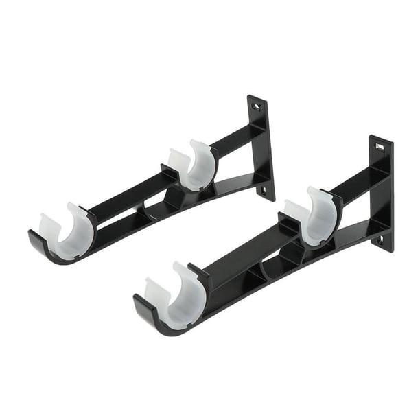 Soportes de Ventana Cortinas Soporte de varils Negro Sunnimix Soporte para barra de cortina
