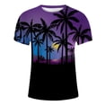 thumbnail image 3 of QBGSAY T-Shirt Male Men'S Short Sleeved Tropical Style Print T Shirt Leisure Versatile, 3 of 4