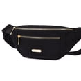 thumbnail image 2 of Bolsa Riñonera pura para mujer, riñonera de tela Oxford, riñonera informal en el pecho (negro) Likrtyny Para Estrenar, 2 of 8