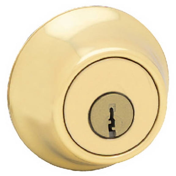 1-pack Kwikset Double-Cylinder Deadbolt Lock SmartKey Security - Polished Brass - 1 Pack — Construction & DIY Use, Standard Hardware Spec