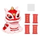 thumbnail image 2 of Figura de danza del león estilo decoración de mesa china de Año Nuevo para regalo rojo, 2 of 5