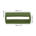 thumbnail image 2 of Uxcell Watch Band Strap Loops Silicone for 24mm Width Watch Band, Dark Green 4 Pack, 2 of 5