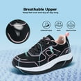 thumbnail image 6 of AOV Womens Walking Shoes for Plantar Fasciitis, Arch Support Athletic Tennis Sneakers Orthotic Comfortable Shoes for Standing All Day Pink US 6, 6 of 7