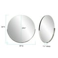 thumbnail image 4 of Tyler Dillon Framed Silver Round Decorative Dante Wall Mirror - 30" Diameter x 1.1/2", 4 of 8