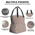 thumbnail image 3 of Pioneer Flower Floral Print Pattern Drawstring Lunch Bag Women - Drawstring Lunch Bag Insulated for Work Office - Stain-Resistant Large Lunchbags for Women with Multi-Pockets, 3 of 6