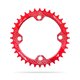 thumbnail image 1 of Chainset de bicicleta Bicicleta redonda Cerro de bicicleta Cadena de rueda de aluminio reemplazable Aleación de aluminio Anti-gota Ligero Peso Ciclismo Diente Placa Individual Rojo 34T Eigraketly OD003273-06, 1 of 7