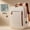 Cream Beige, 2Pcs Set, variant on Lightweight Fashion Commuter Laptop Backpack, Multi-Compartment Business Travel Backpack, High-Quality Nylon Double Shoulder Bag