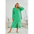 thumbnail image 3 of Richie House Long Zipper Robe For Womens Soft Premium Flannel Fleece Bathrobe RHW2856, 3 of 5