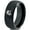 Black Dome Tungsten, variant on Tungsten Alaska The Last Frontier State Mountain Band Ring 8mm Men Women Comfort Fit Black Dome Polished