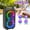 Black-Dual 3in, variant on Rechargeable Dual 12-Inch Portable Party Speaker with LED Light Show, 2800W Bass Subwoofer, TWS, Bluetooth, USB, SD, AUX & FM Radio