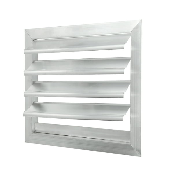 Cubierta de ventilación de aluminio Uxcell, ventilador de extractor con persiana automática de gravedad, rejilla cuadrada de 10x10 pulgadas