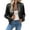 Black, variant on dGslk Women's Shiny Satin Bomber Jacket Lightweight Zip Up Casual Outerwear Long Sleeve Fashion Coat Black L