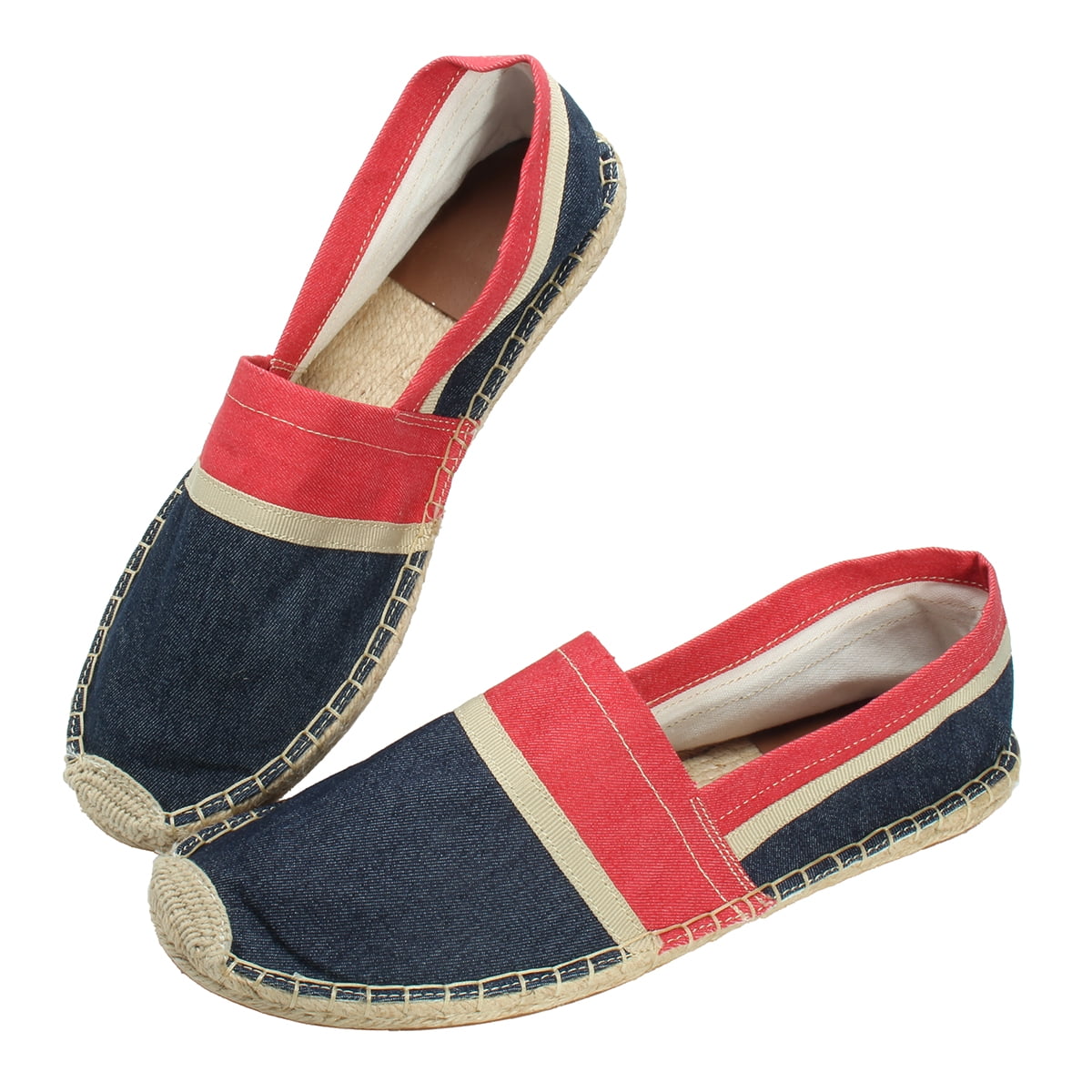 Reindeer Star with Red Scarf Casual Womens Comfort Flat Boat Shoes Girls Espadrille Flats