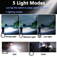 thumbnail image 3 of [2 Pack] DXIMRX 120000 Lumens Rechargeable Flashlights, Super Bright Flashlight with 5 Modes and Zoomable, IPX7 Waterproof, Usb LED Flashlight for Emergencies, Camping, Home, 3 of 11