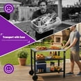 thumbnail image 7 of Outdoor Grill Cart with Wheels, Rolling Dining Table for Blackstone Griddle Stand, Outdoor Food Preparation Cart, 7 of 7