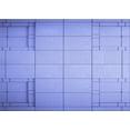 thumbnail image 1 of Ahgly Company Machine Washable Indoor Rectangle Transitional Jeans Blue Area Rugs, 2' x 3', 1 of 7