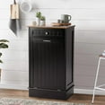 thumbnail image 6 of KIGOTY 10 Gallon Tilt-out Trash Cabinet, Pet-Proof Recycling Storage Cabinet for Kitchen ,Black, 6 of 8