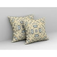 thumbnail image 2 of Divine Flowers Indoor/Outdoor Pillow with Removable Cover in Yellow Blue 16x16, 2 of 5