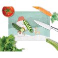 thumbnail image 2 of Tan Chihuahua Snowman Christmas Glass Cutting Board Large, 2 of 2