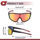 thumbnail image 4 of 1 Set de Gafas de Motocicleta Antideslumbrantes de Triacetato de Celulosa PC UV400 Gafas de Sol para Deportes al Aire Libre para Motocross, Moto de Tierra, ATV Lente Roja Marco Negro y Rojo, 4 of 6