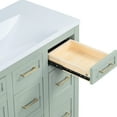 thumbnail image 5 of 36" Bathroom Vanity - Ample Storage Options With 4 Drawers And 2 Doors, Adjustable Shelves For Tailored Organization, Construction Cabinet Interior Shelving, Structure, 5 of 5