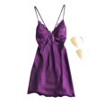 thumbnail image 1 of ropa De Dormir con encaje/Camisola Sexy De satén De Seda Para mujer/bata Para Dormirpangjing, 1 of 4