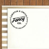 Printtoo Round Custom Rubber Stamp Self Inking Business Address Personalized Stamper Gift Idea