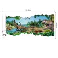 thumbnail image 3 of Pegatinas de pared de dinosaurio de la selva 3D, decoración autoadhesiva para sala de estar, dormitorio, habitación de niños (estilo 1) JM, 3 of 3