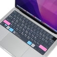 thumbnail image 1 of Funda de teclado para Apple MacBook Air M3 M2 2024-2022 13 15 pulgadas A3113 A3114/MacBook Pro 14 pulgadas A2442 A2779 A2918/Pro 16 pulgadas A2991 A2780 A2485 M3 M2 M1 Pro Max MAC OS Teclas de acceso, 1 of 5