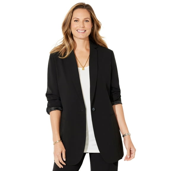 Catherines Women's Plus Size Petite Right Fit; Blazer