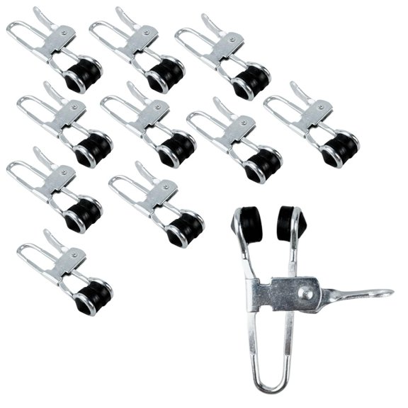 GRIPPICLAMP 10 Pack 3" 7.6 cm Quick Lock Rubber Clamps  Rubber Tips  " 1.9 cm Depth  Quick Release Lever  Versatile Use